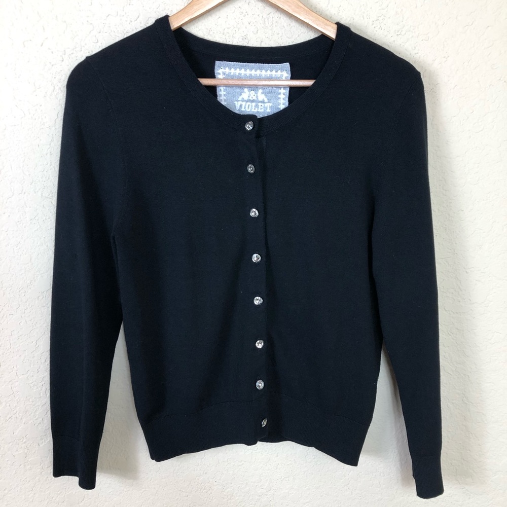 Like new Chelsea & Violet rhinestone cardigan S - Picture 1 of 5